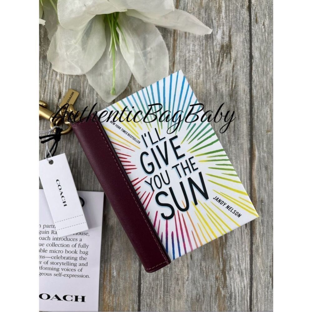 Coach I'll Give You The Sun By Jandy Nelson Book Bag Charm Purse